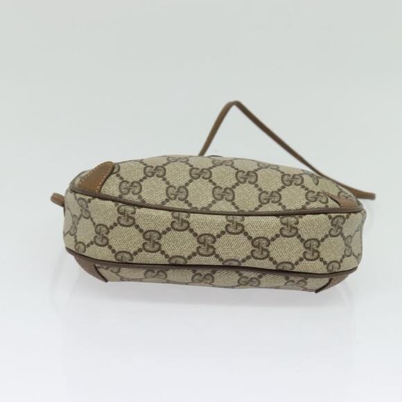 GUCCI GG Supreme Web Sherry Line Bag Pvc Beige Gold 89 02 066 - Picture 9 of 16
